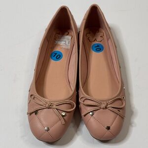Ted Baker Libban Woman’s Dusty Pink Quilted ballerina Flats Size 40 New